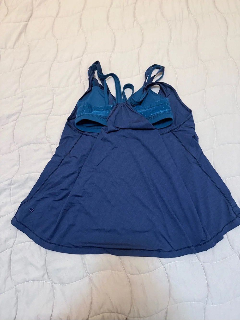 lululemon athletica Navy & Teal Layered V-Neck Strappy Tank